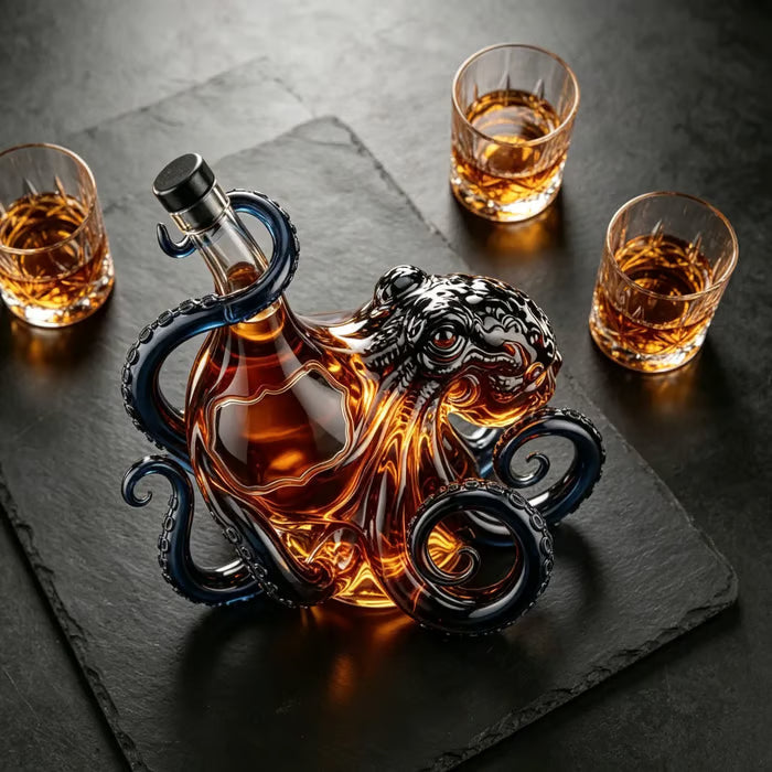 🎁 3D Octopus Bottle 🐙🥃