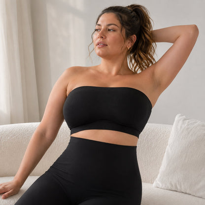✨ Convertible Strapless Bandeau Bra with Wireless Comfort, Anti-Slip Grip 👍💃Suitable for All Body Types