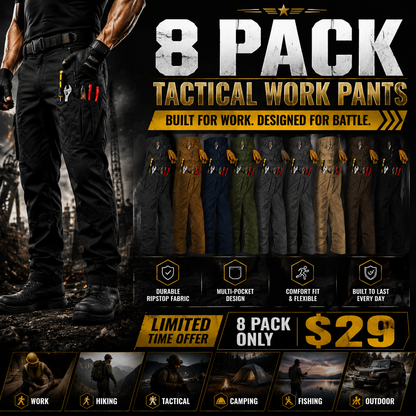 Men's Cargo Pants,Tactical Pants for Men Stretch,Durable Ripstop EDC Work Pants for Hiking